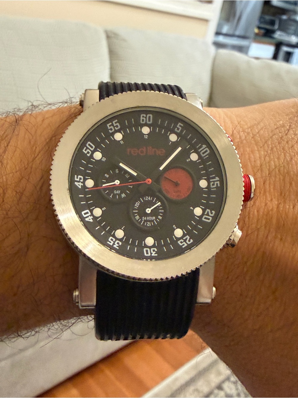 Red Line Compressor Chronograph Collection Quartz Crystal 45mm Men’s Watch
